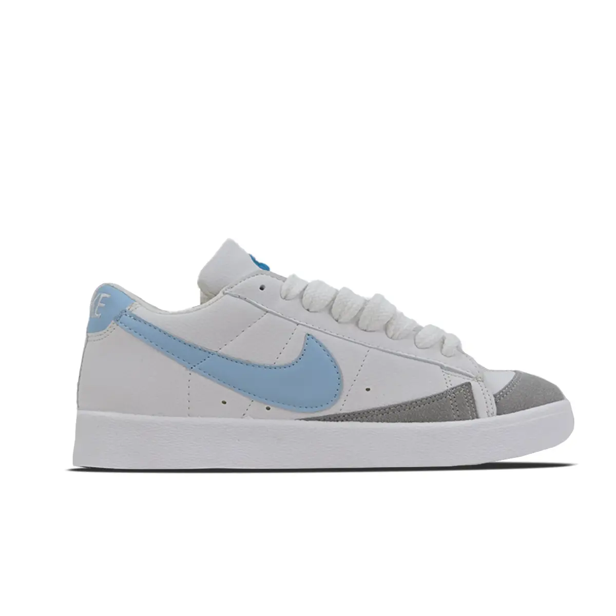 کتونی نایک بلیزر سفید آبی فیروزه ای ساق کوتاه